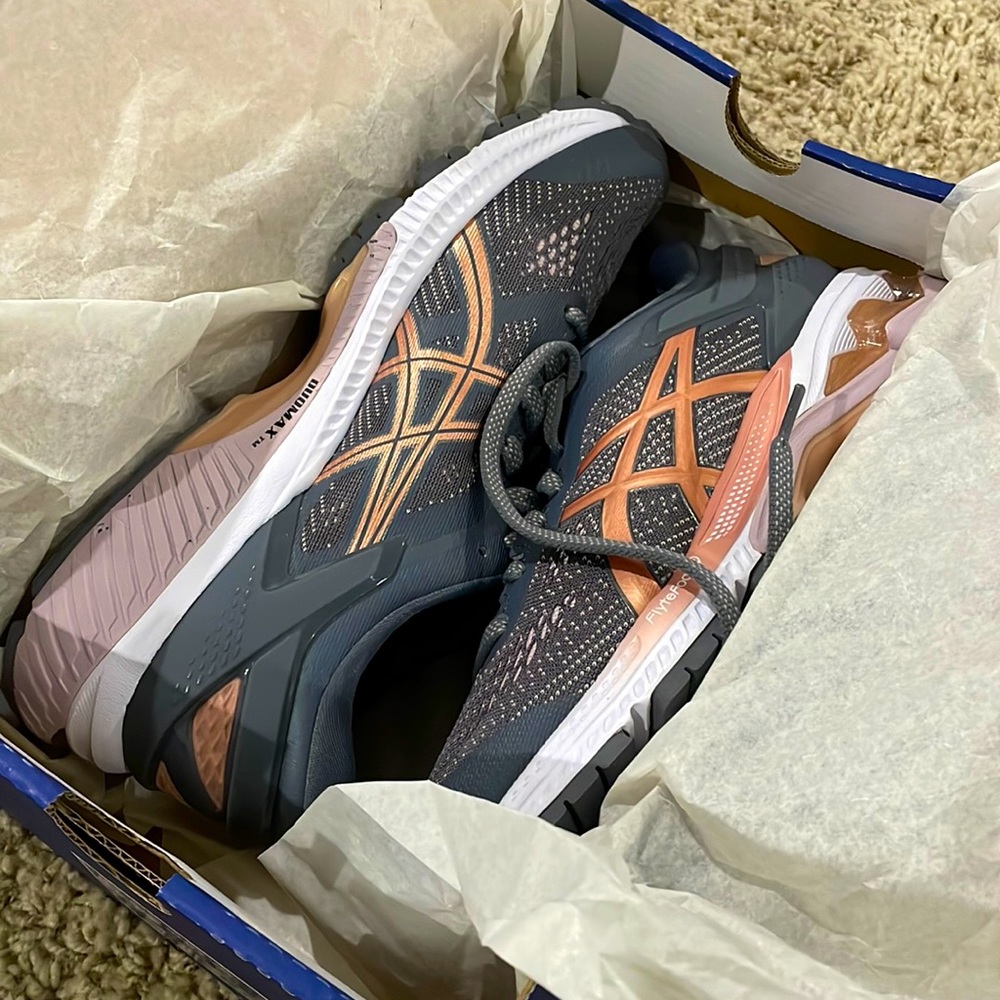 Asics Gel-Kayano 26 Running Shoes 1012A457-022 Metropolis/Rose Gold Women’s Sz 9